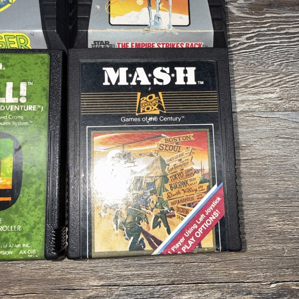 Atari 2600 Game Lot of 4 Pitfall MASH Star Wars Frogger Untested - Picture 4 of 7